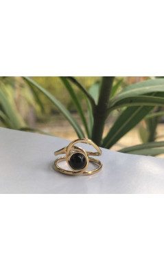 Bague rond noir